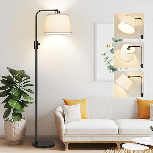 【Upgraded】 Dimmable Floor Lamp, 1000 Lumens LED Edison Bulb Included,