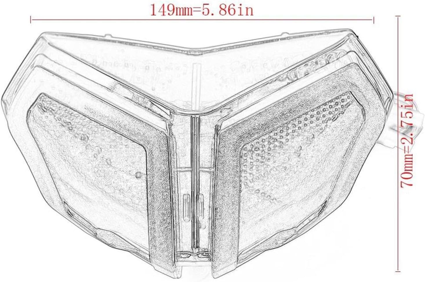 オートバイのライト に適合するドゥカティ 1199 2007 2008 2009 2010 2011 2012 2013 テールブレ