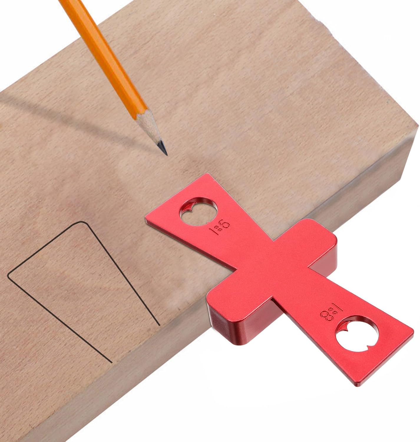 Dovetail Scriber Parallel Marking Gauge Manual Carpentry Scriber Woodworking Scale Ruler for Wood Fitting Layout Tools