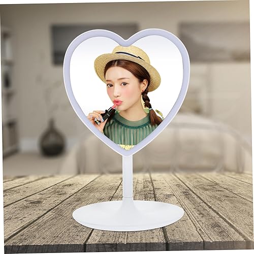 Miniatura 9 de IMIKEYA Espejo de tocador LED para baño, cosméticos, espejo de maquillaje de pie, espejo de escritorio iluminado, espejo de maquillaje con luz LED