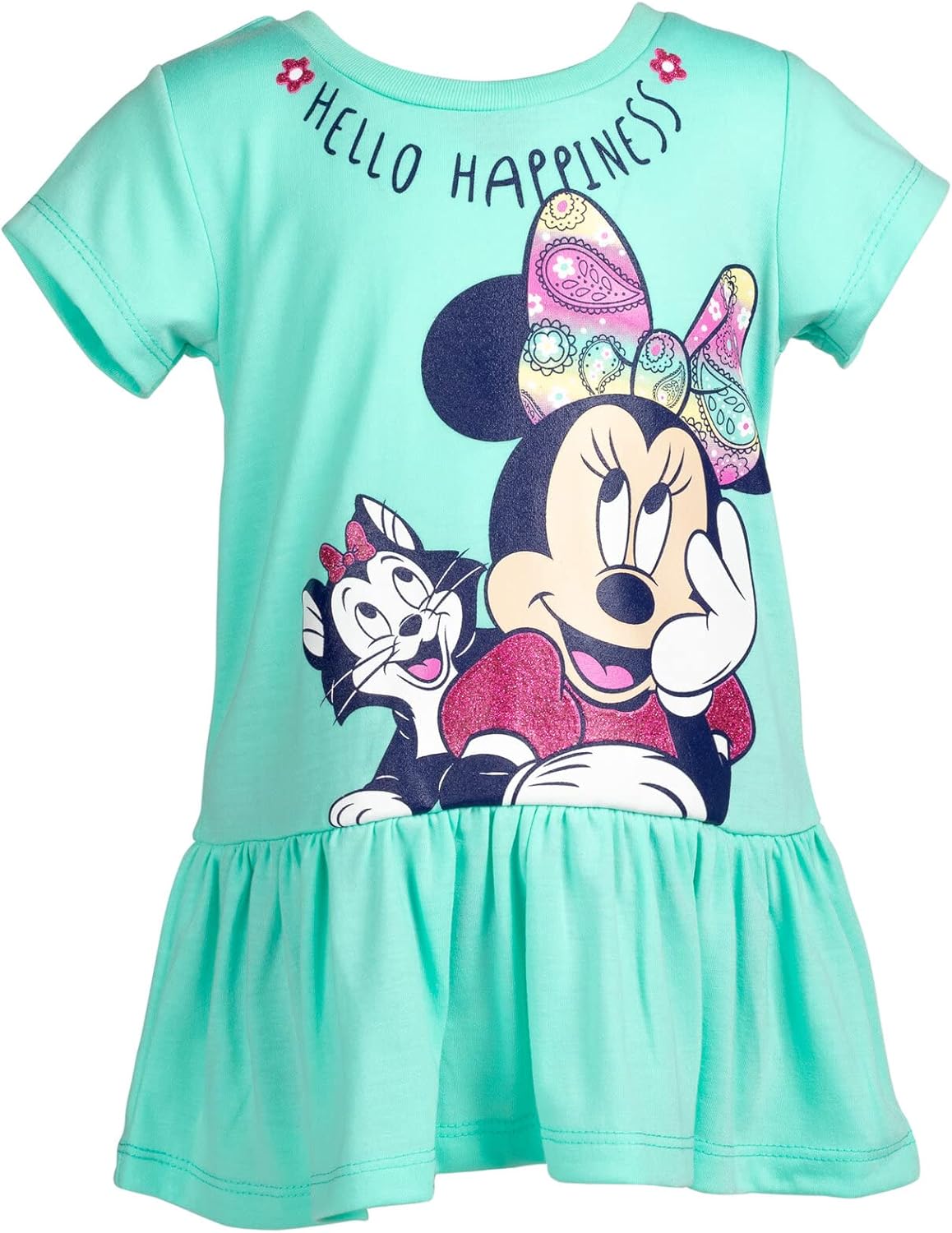 Miniatura 3 de Disney Minnie Mouse Mickey Mouse - Camiseta corta con diseño de nudo para niñas