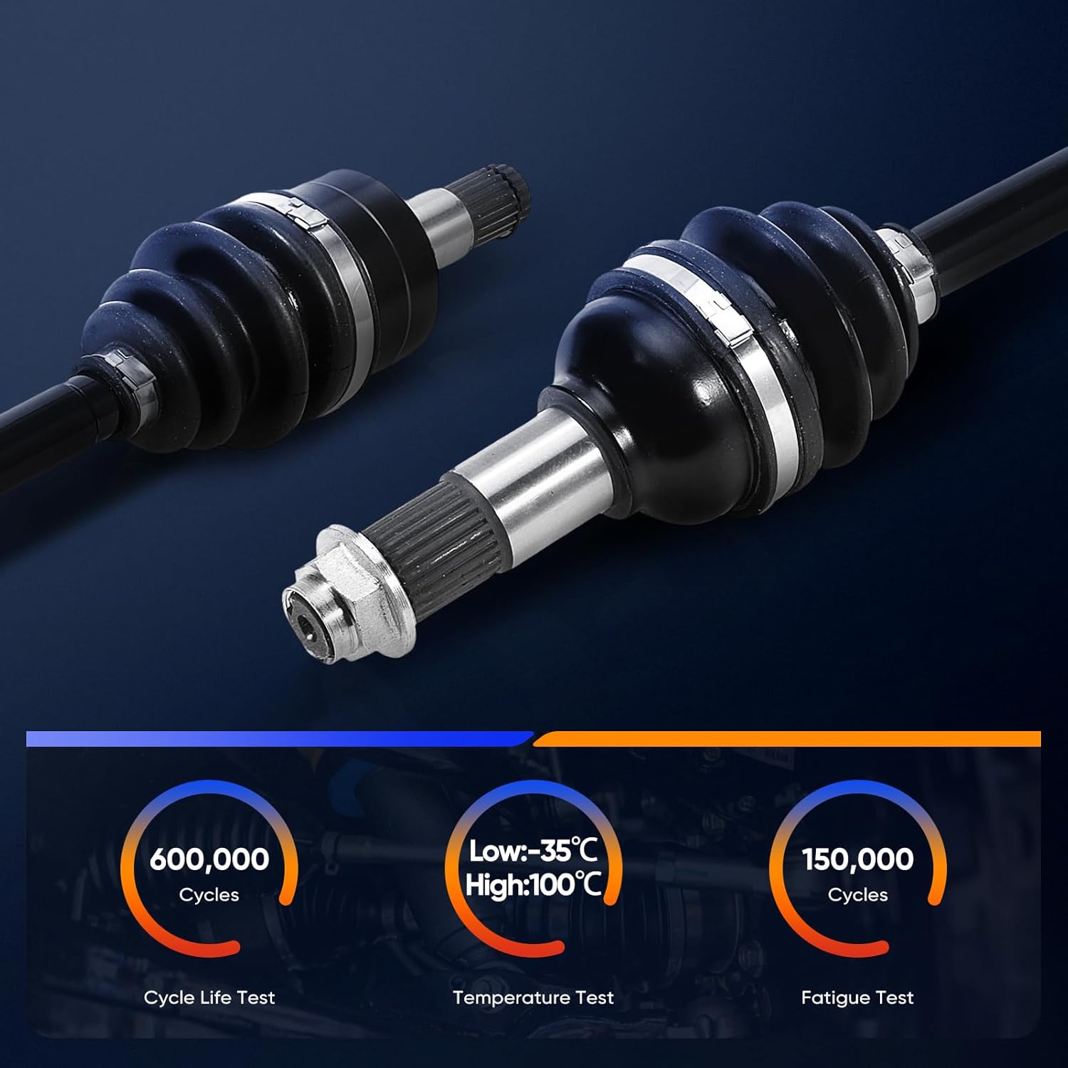 ECCPP CV Axle Drive Shaft Assembly fit for Yamaha Grizzly 550/700 2009 2010 2011 2012 2013 Front Left/Right 28P-2510F-00-00 28P-2518E-00-00