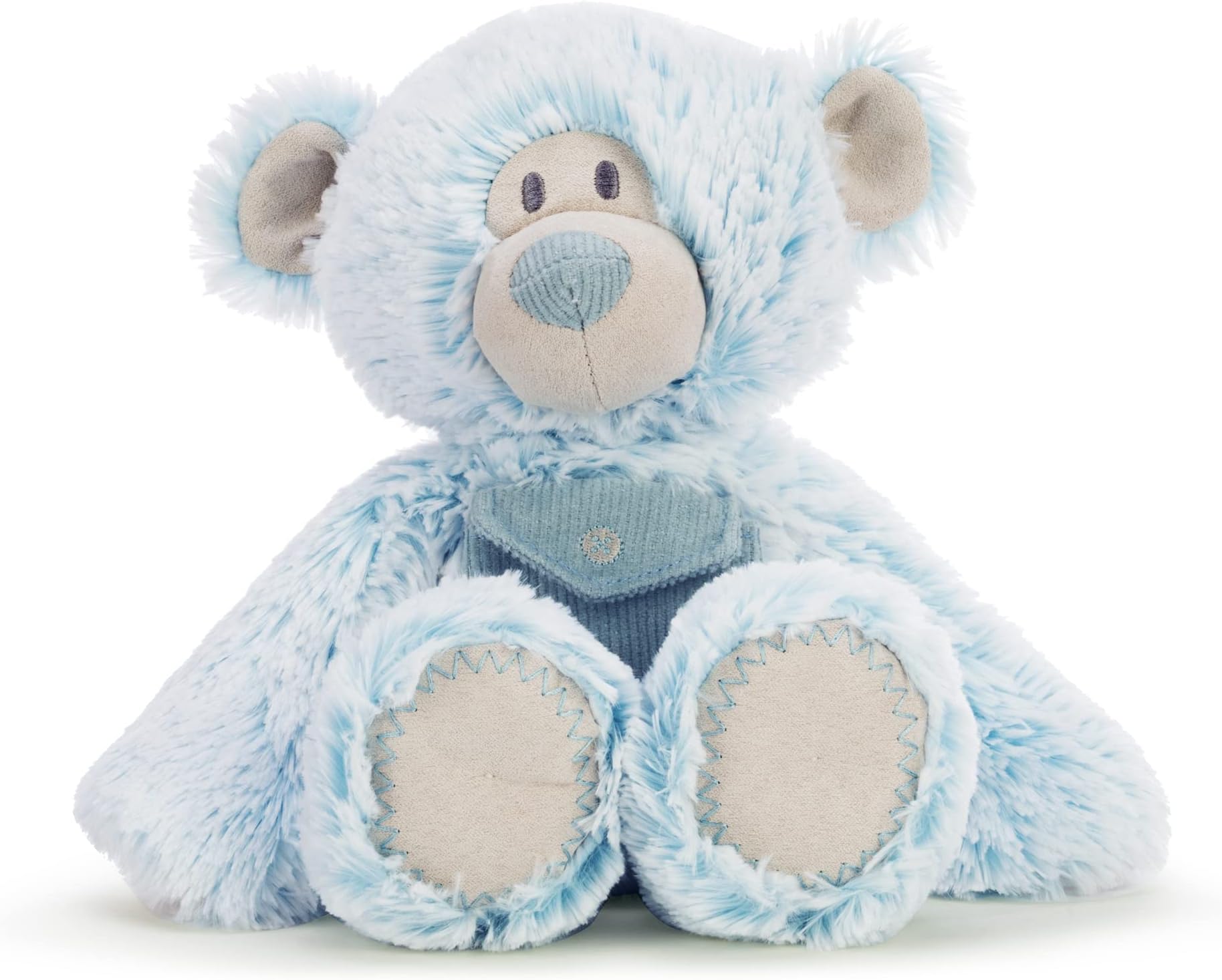 DEMDACO Pocket Prayer Bear Soft Blue and Tan 11 Inch Childrens Plush Stuffed Animal