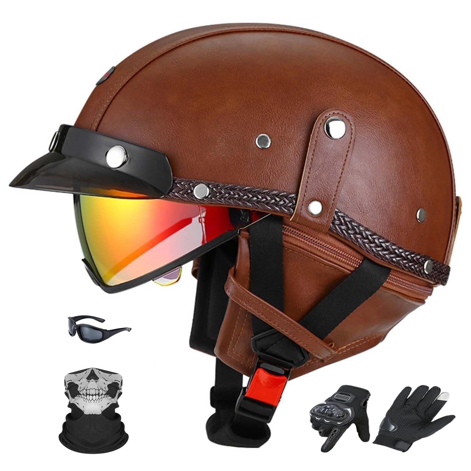Kask Motocyklowy Otwarty Heritage Retro