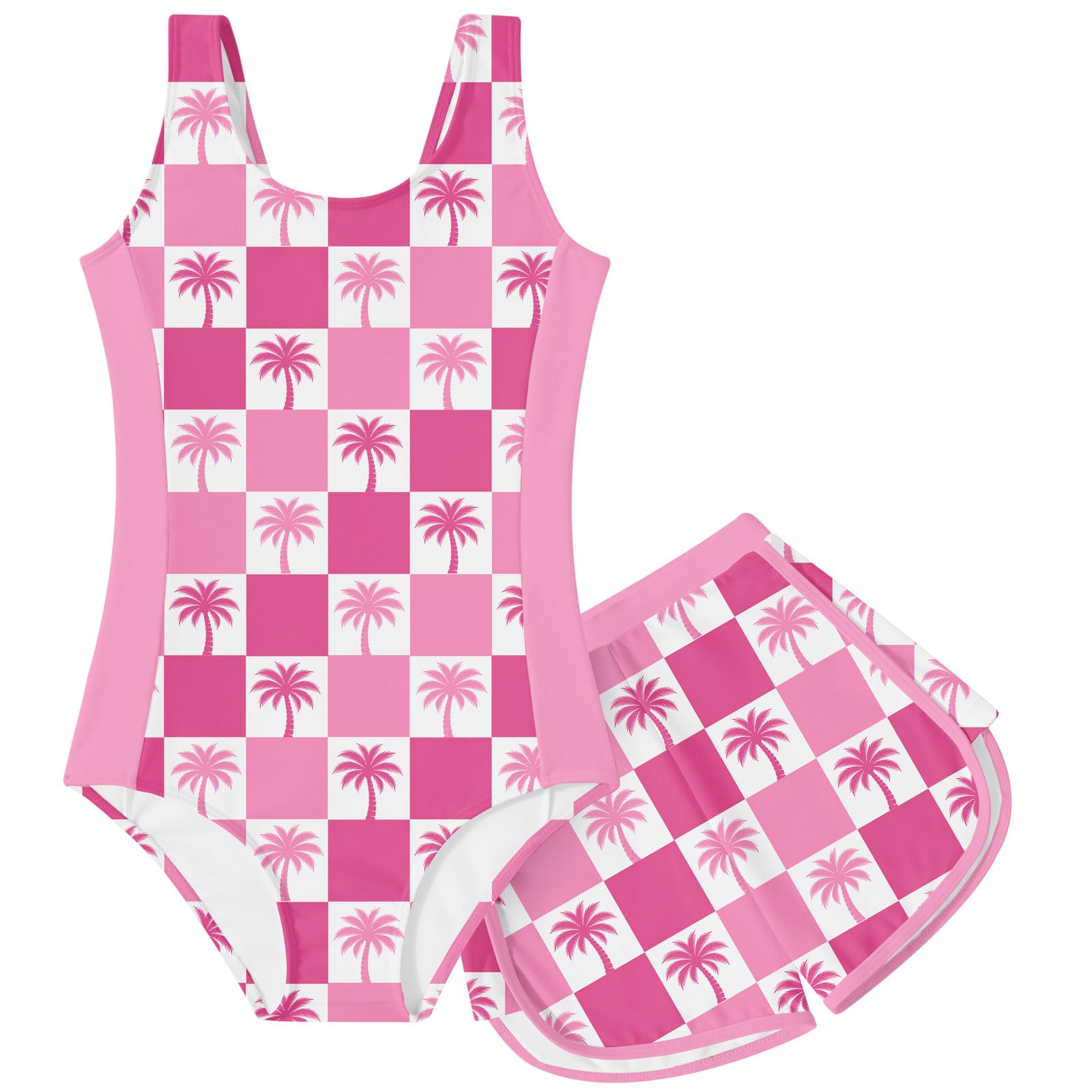 TUONROAD Toddler Girls One Piece Swimsuit Bathing Suit with Short for 3-9