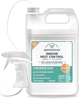 Wondercide - Indoor Pest Control Spray for Home and Kitchen - Ant, Roach, Spider, Fly, Flea, Bug Killer and Insect Repellent - with Natural Essential Oils - Pet and Family Safe — Cedarwood 128 oz