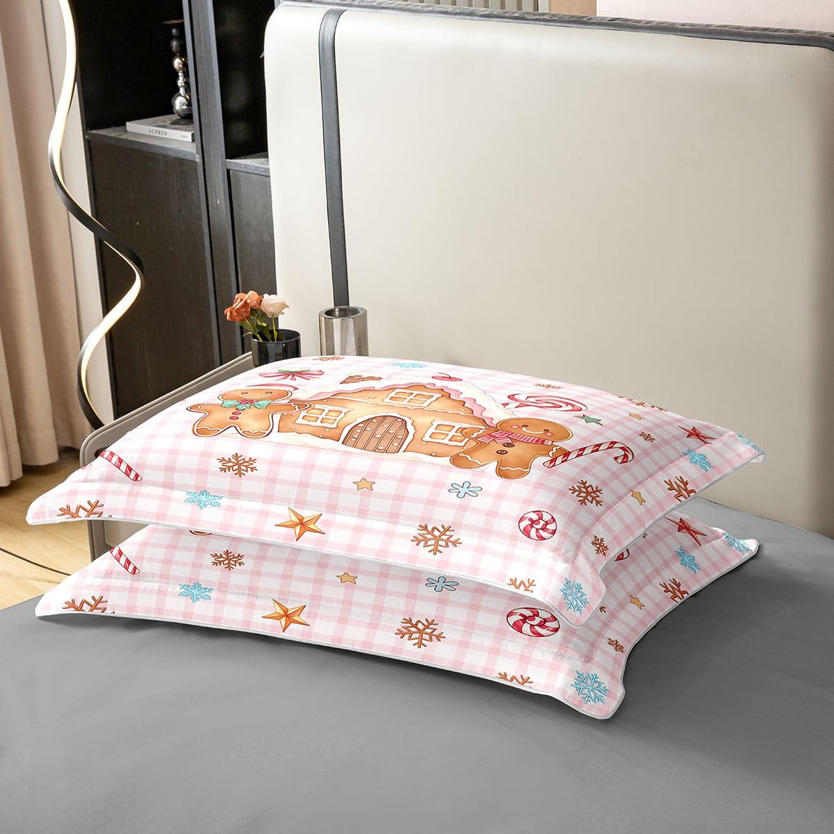 Homewish Weihnachts Süßigkeit Baumwolle Bettwäsche 220x240