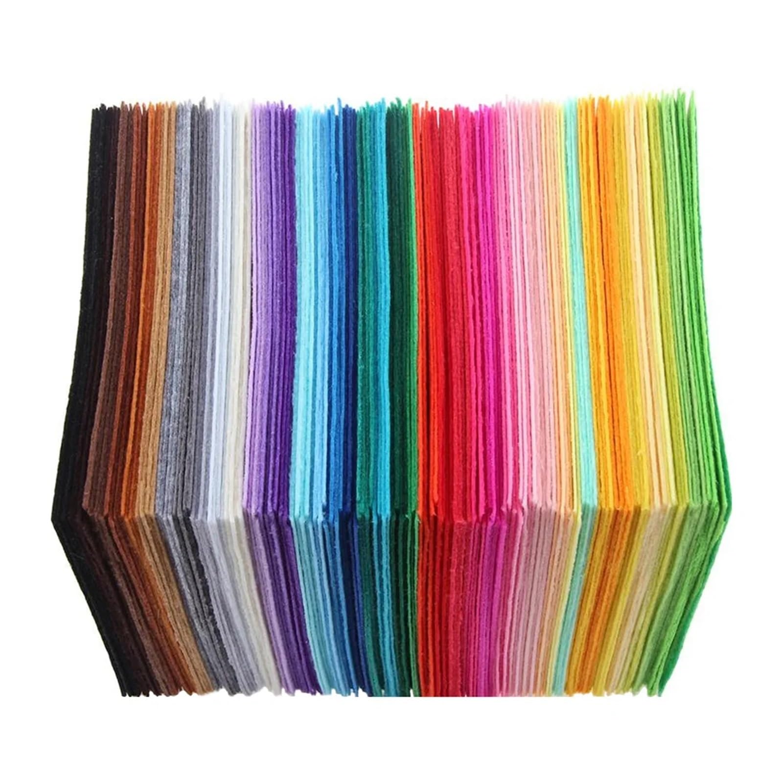 OZLCUA Tissu En Feutre 40 feuilles de feutrine non tissée 10 x cm for loisirs créatifs, couture et patchwork. Couleurs assorties. Douce souple