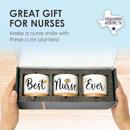 Miniatura 3 de Maceteros para enfermeras, regalos de enfermeras para mujeres, regalos de RN para enfermeras, regalos de semana de enfermeras 2024, regalos de