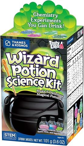 Tasty Labs Wizard Potion Science Kit - Make 5 Magical Potions, Safe to Drink