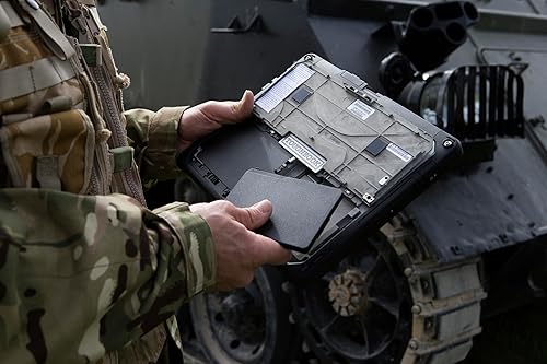 Vista 84 de Panasonic Toughbook 33, CF-33, Intel i5-7300U, 12" QHD Touch+Digitizer, 8GB RAM, 256GB SSD, cámara web, cámara trasera de 8MP, dGPS, 4G LTE, láser