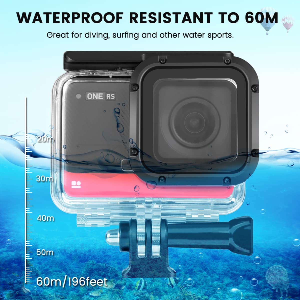 Amazon.com : Dive Case for Insta360 ONE RS 4K Edition Action 