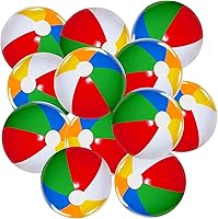 UMUACCAN 12 Pack 12" Inflatable Beach Balls - Pool Toys for Kids Toddlers, Beach Party Favors, Hawaiian Luau Tropical Decor