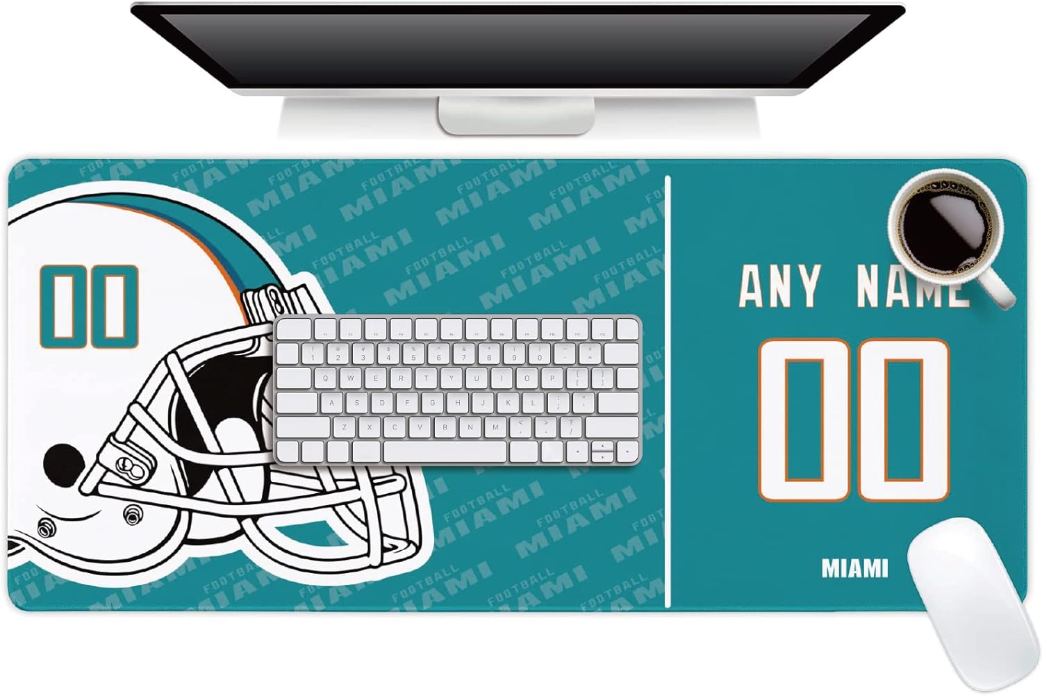Dallas Mouse Pad Custom Any Name and Number Desk Pad for Men Women Youth Gifts