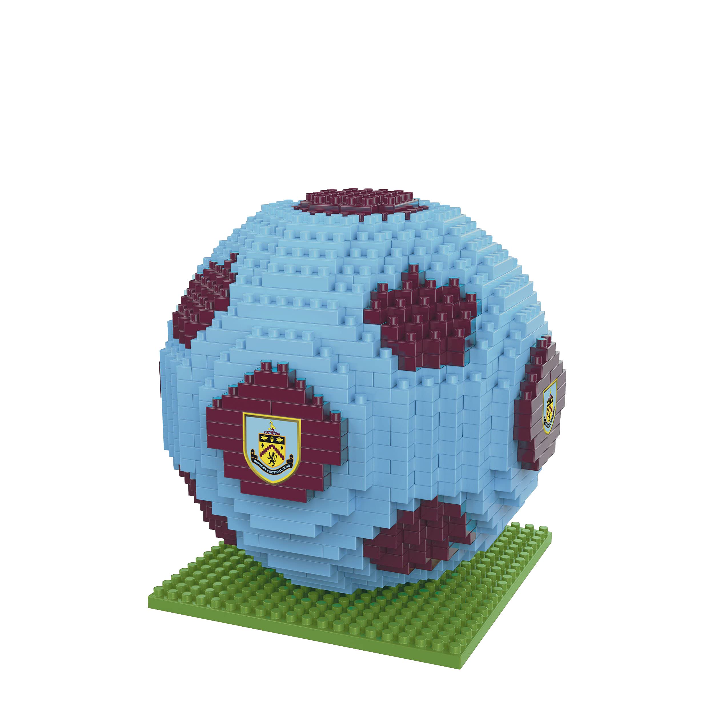 FOCO BRXLZ Burnley FC Football Premier League Championship Logo Team Building Set 3D Construction Toy