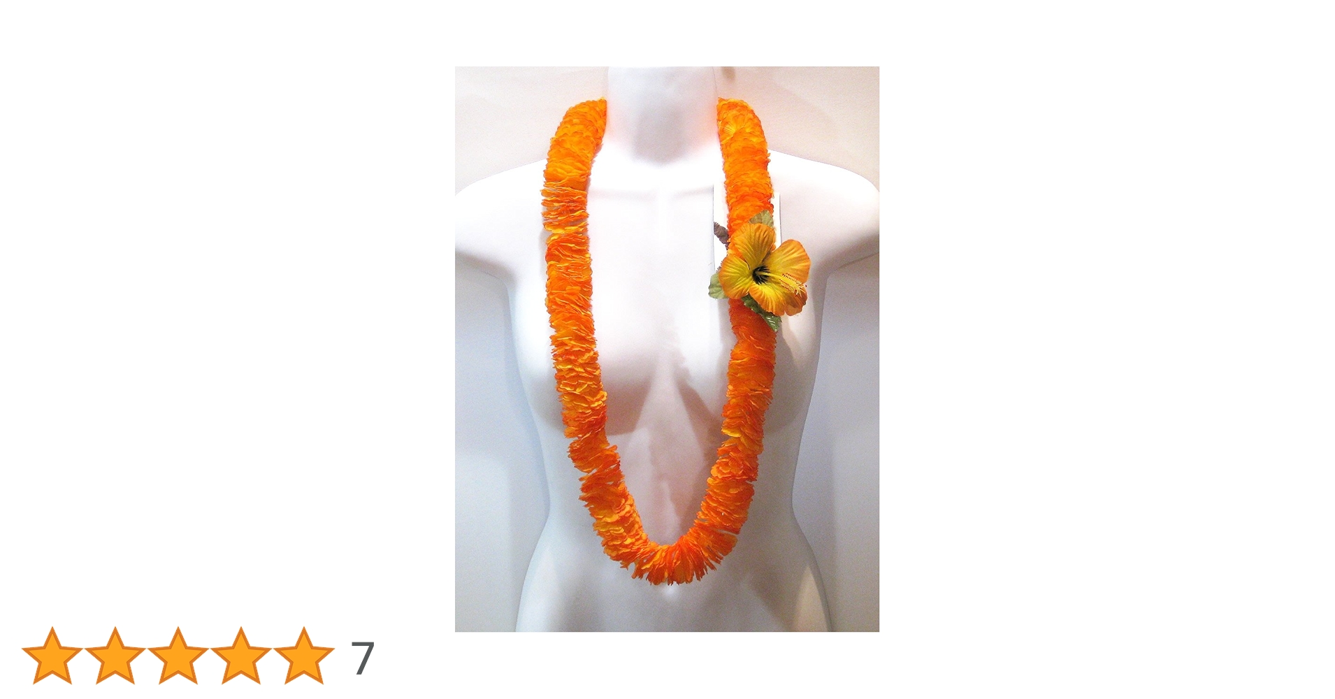 Amazon.co.jp: [ALOHA HAWAII LEI] イリマ フラダンス レイ オレンジ
