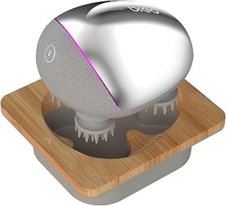 Breo Scalp Mini Pro Masseur de tête Électrique, Massage Cuir Chevelu Déstresser contre Maux de Tête, Masseur de tête IPX7, Circulation Sanguine Améliorée avec Chaleur Infrarouge, Sec & Humide