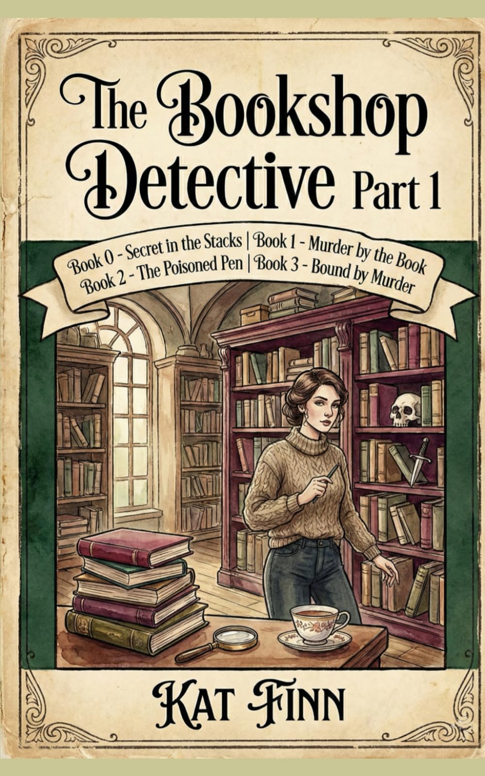 The Bookshop Detective Part 1: BOOK 0 - SECRET IN THE STACKS, BOOK 1 - MURDER BY THE BOOK, BOOK 2 - THE POISONED PEN, BOOK 3 - BOUND BY MURDER