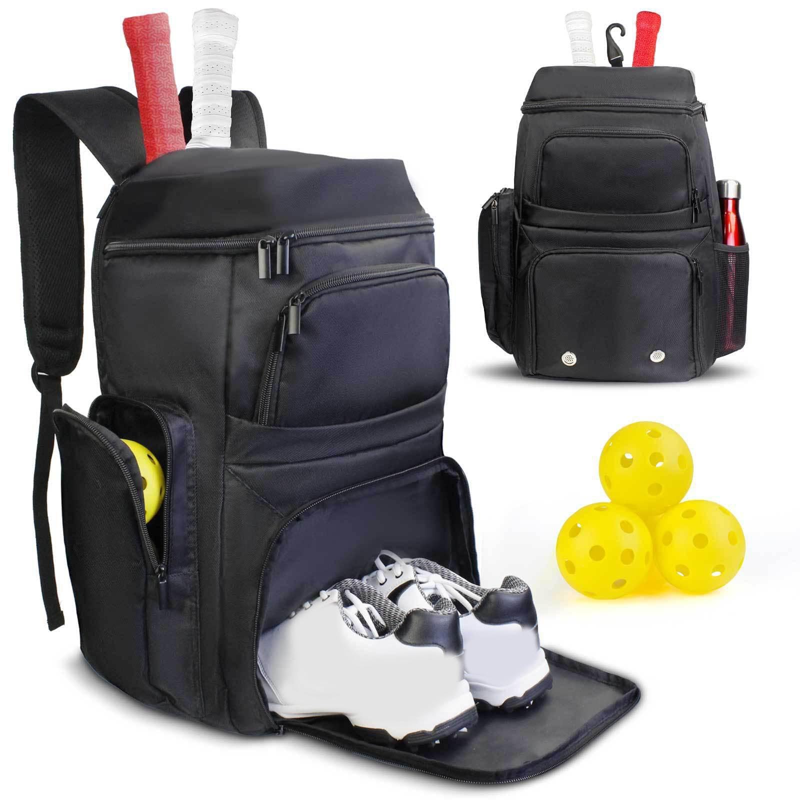 Zaino Casual per Pickleball e Borsa da Basket con e Spazio per | donne, borsa da viaggio per football, accessori, organizer, zaino per pickleball e basket con scomparto per scarpe