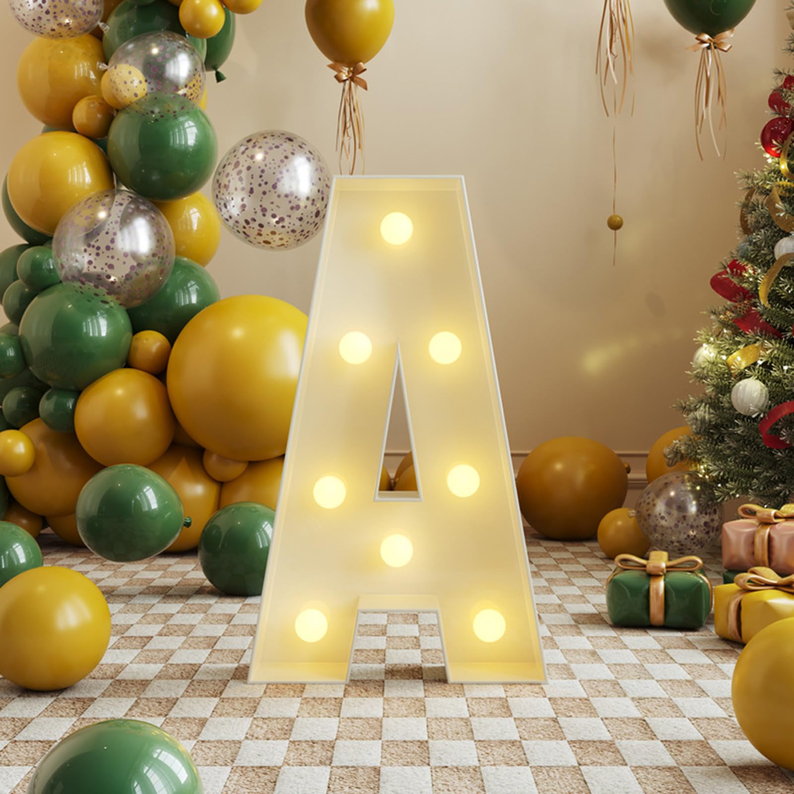 3FT Marquee Light Up Letters A,arty Decor Large Marquee Light Up Letters, Foam Board Set for Birthdays,Weddings,Baby Anniversaries, Easy to Assemble,A,91.5cm/36in