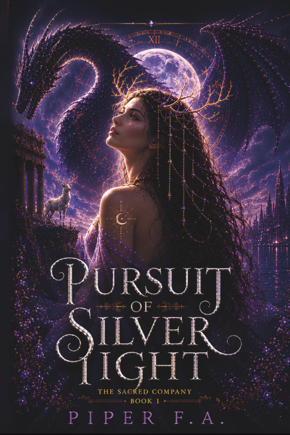 Pursuit of Silver Light: A Fated Mates Dragon Shifter Fantasy Romance (The Sacred Company)