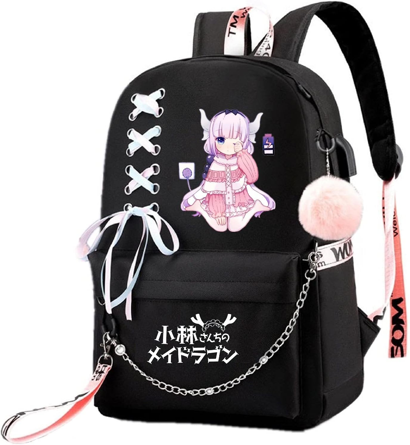 ISaikoy Anime Miss Kobayashi's Dragon Maid Backpack Bookbag Daypack School Bag Shoulder Bag