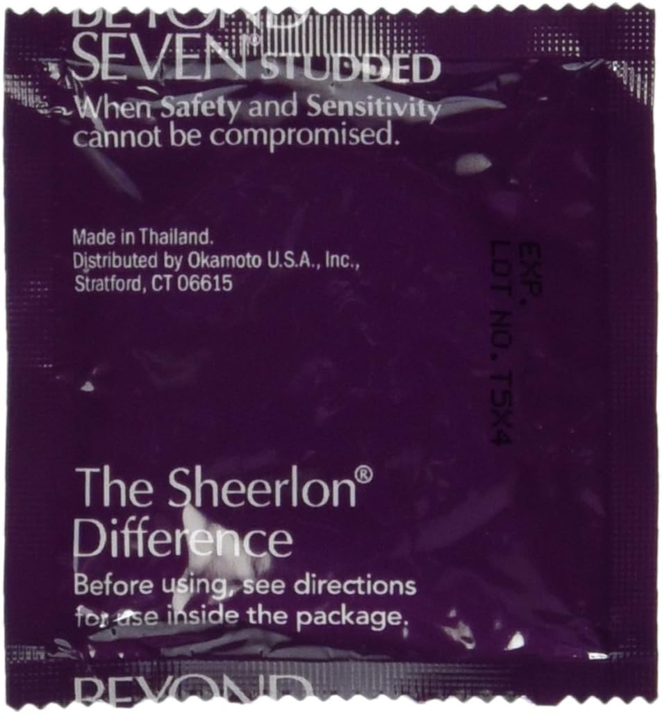 Okamoto Beyond Seven Studded Condoms - 25 Condoms