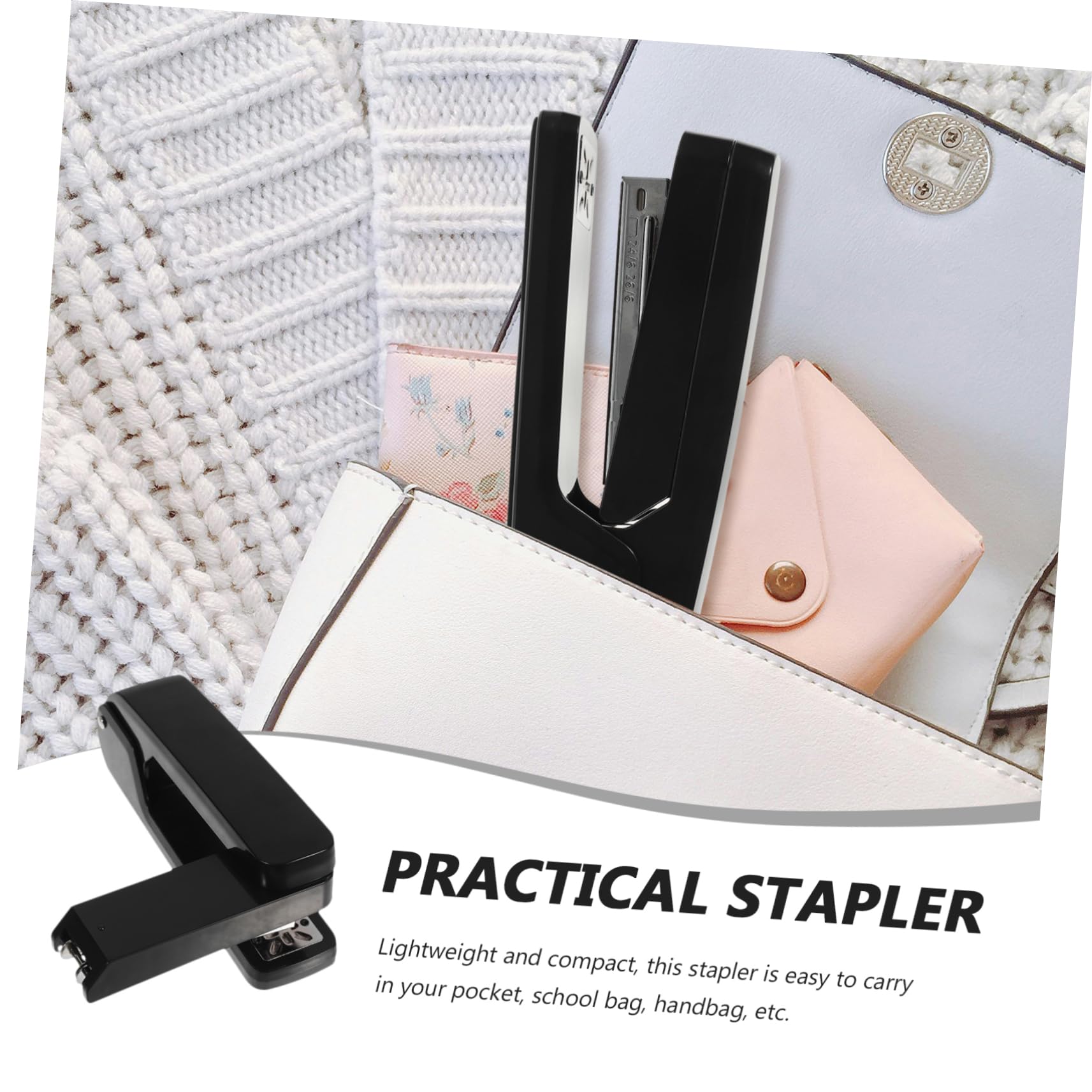 Gadpiparty 4 Pezzi cucitrice rotativa X Cucitrici pesanti per scrivania CONTINIZIONI PERSCITARI Picket desktop cucitrice per rilegatura di carta da ufficio rotante Metallo Nero