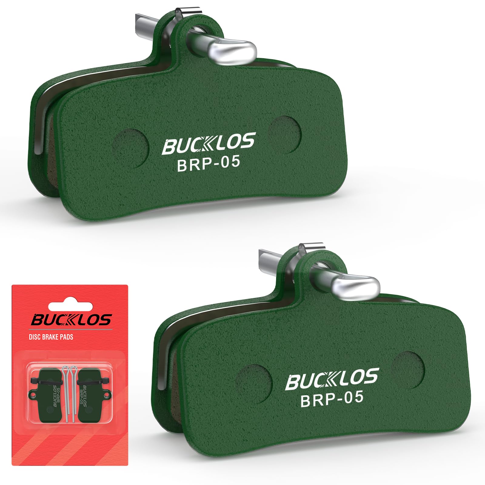 AEYINO Bike Disc Brake Pads - 2pairs/4pairs Bicycle Disk 4 Piston Pads for Shimano D02S D03S Saint Deore XT XTR SLX Zee/Tektro/TRP for Mountain Bike/Road Bike/Ebike/MTB
