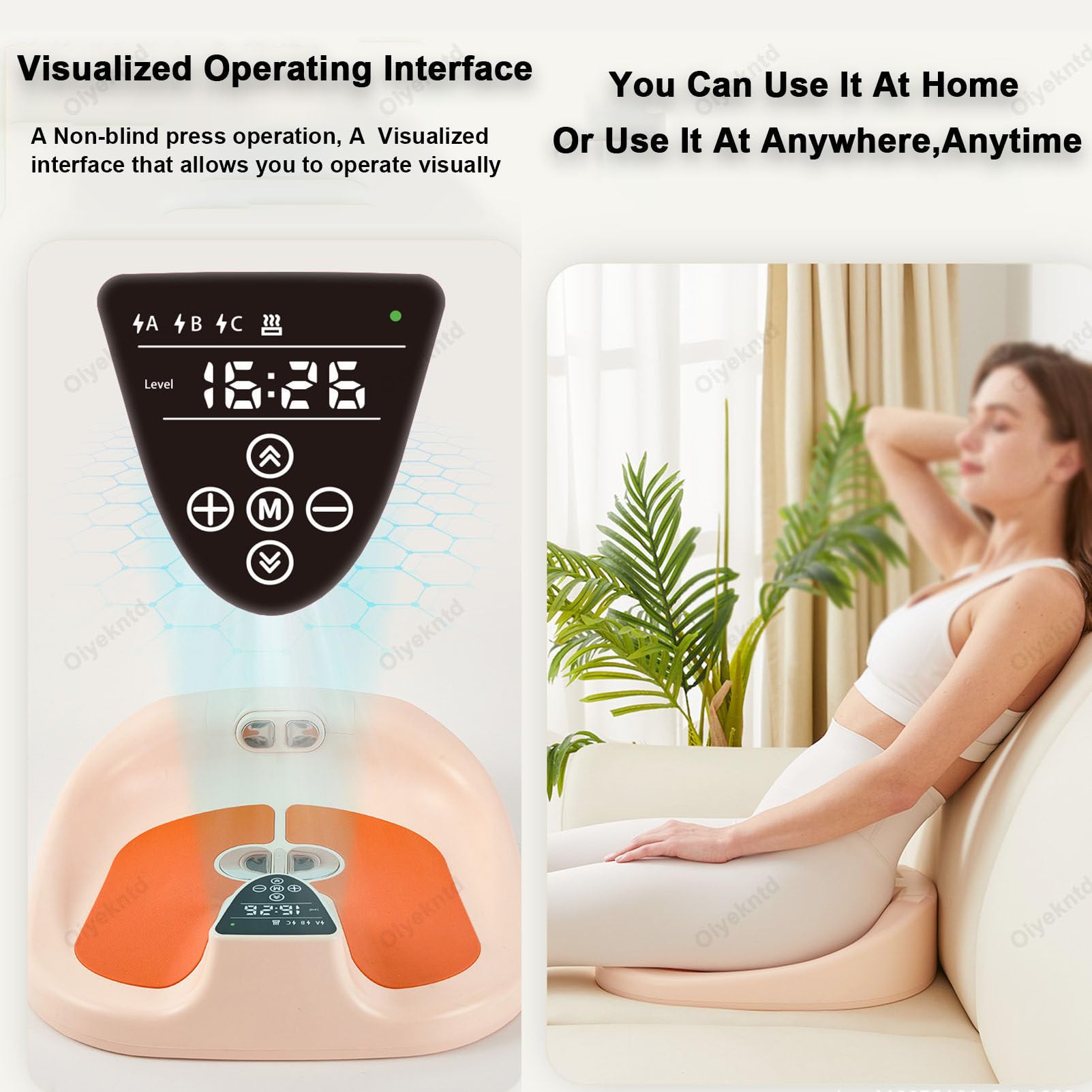 Esercizi per il pavimento pelvico Kegel, allenatore per il pavimento pelvico per donne e uomini, display per l'allenamento dei muscoli del pavimento pelvico, 5 livelli di intensità regolabili