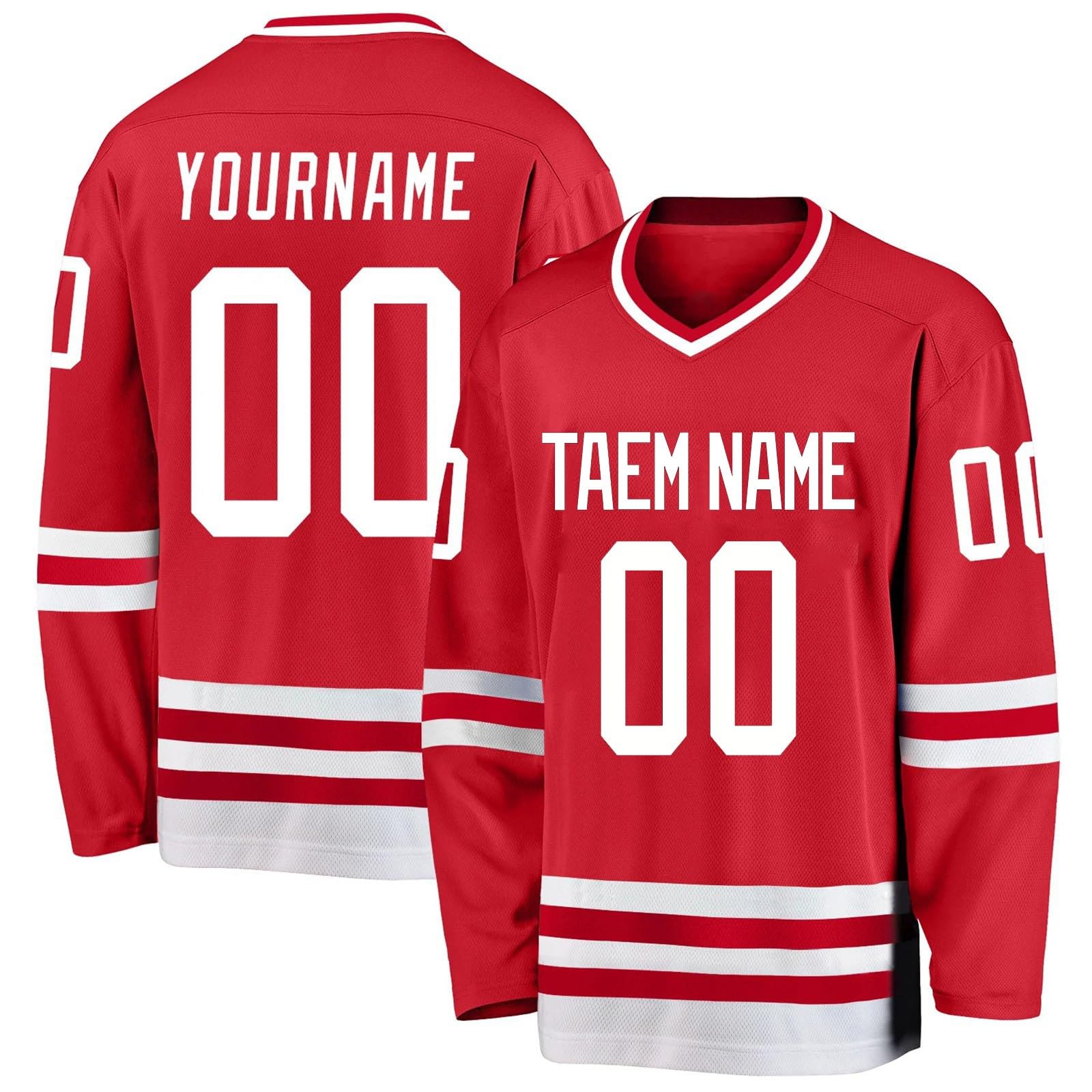Maillot de Hockey personnalisé avec nom, équipe, numéro - Cadeaux Enfants Adultes Style 5