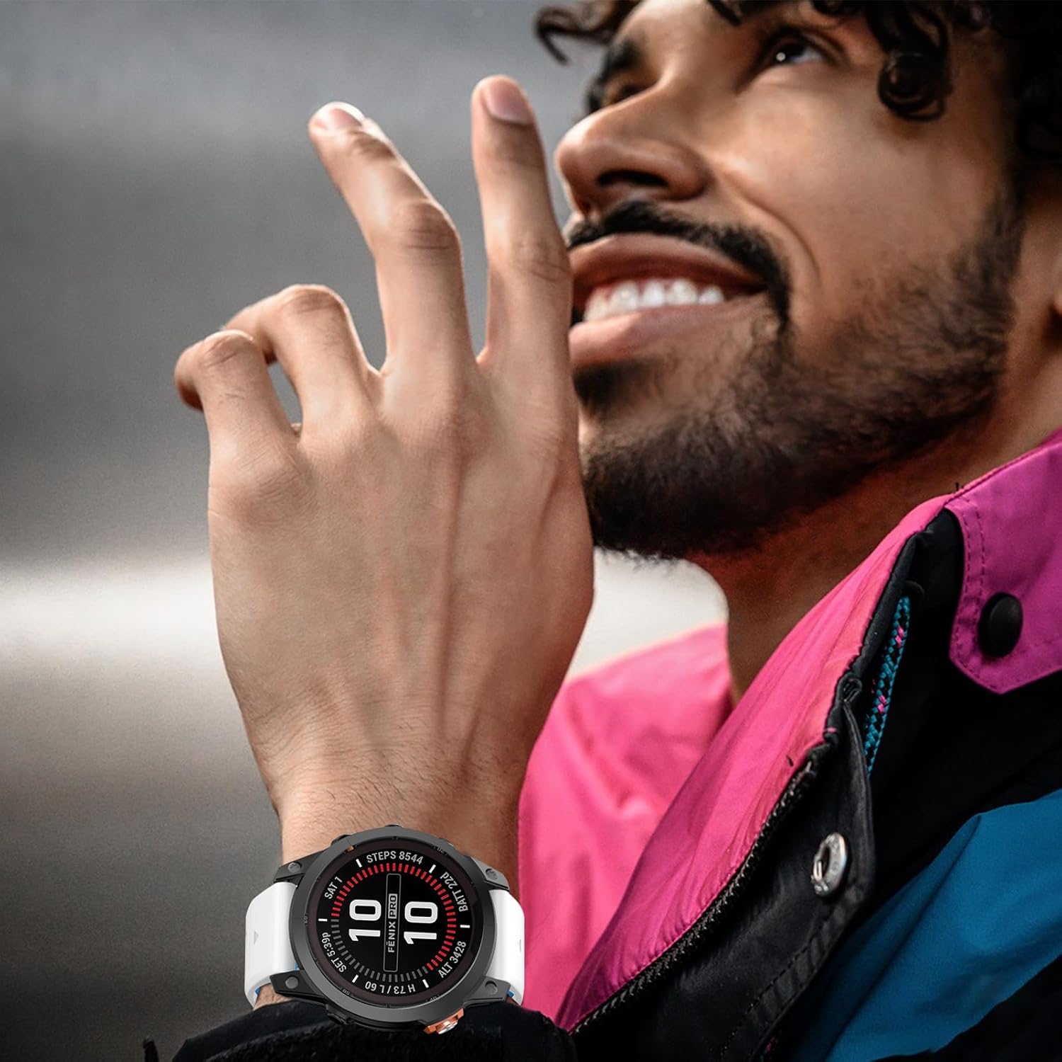 Watch Band for Garmin Fenix 8 47mm/Fenix 7/Fenix 6/Fenix 5/Epix Pro 47mm, 22mm Silicone QuickFit Replacement Bands - Image 7