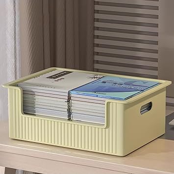 Polypropylene Desk Shelf, Desktop Shelf Organizer, Lightweight Desktop Bookshelf Desktop Storage, Office Desk Display Rack Countertop Organizer, Desk Hutch for Dorm, HomeGreen,38cm