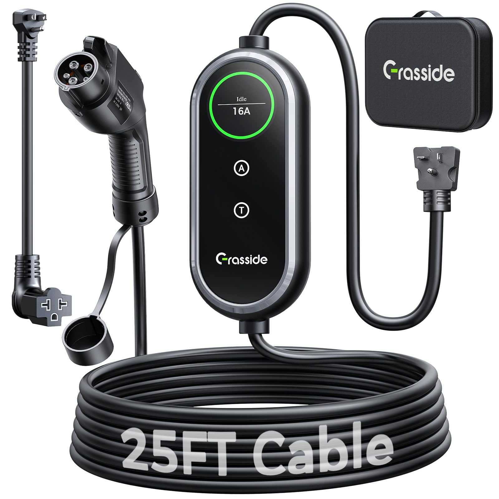 Photo 1 of Grasside 2026 New Level 1&2 EV Charger, 8-16Amp, 25FT Cord, J1772 EV/PHEVs