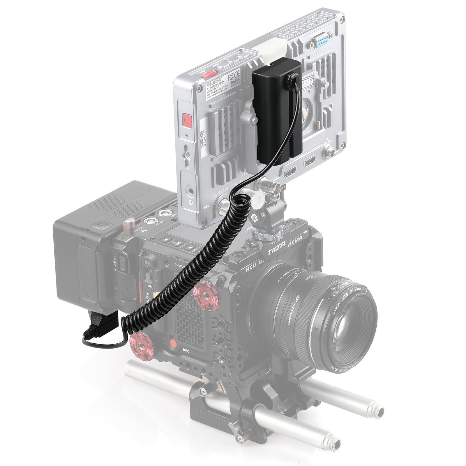 Amazon.com : Alvin's Cables D-Tap to NP-F Dummy Battery Coiled