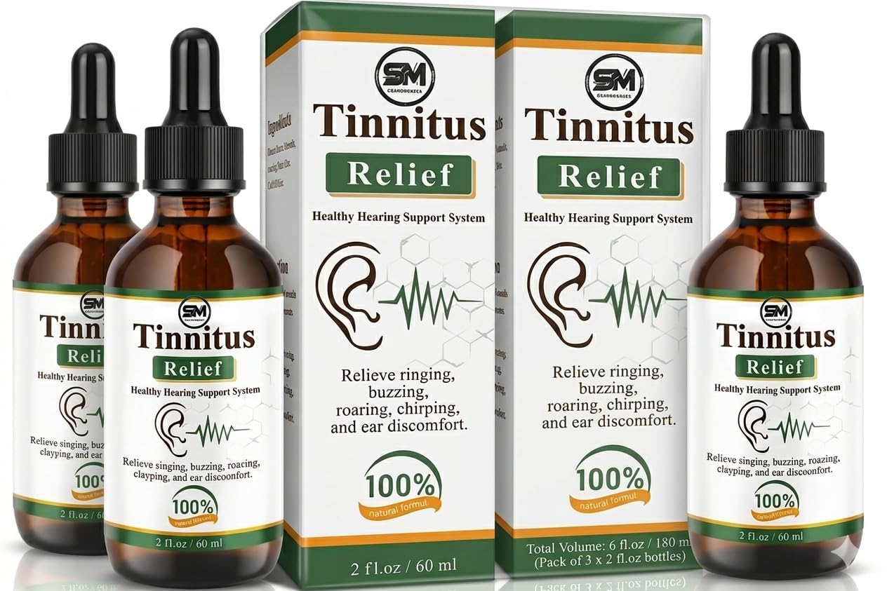 Tinnitus Relief Ear Drops 60ml | Herbal Ear Oil for Ringing, Buzzing & Everyday Ear Discomfort | Earwax Softening & Ear Care Formula | Gentle Ear Support Drops for Adult Ear-Care Routine — Amazon image 2