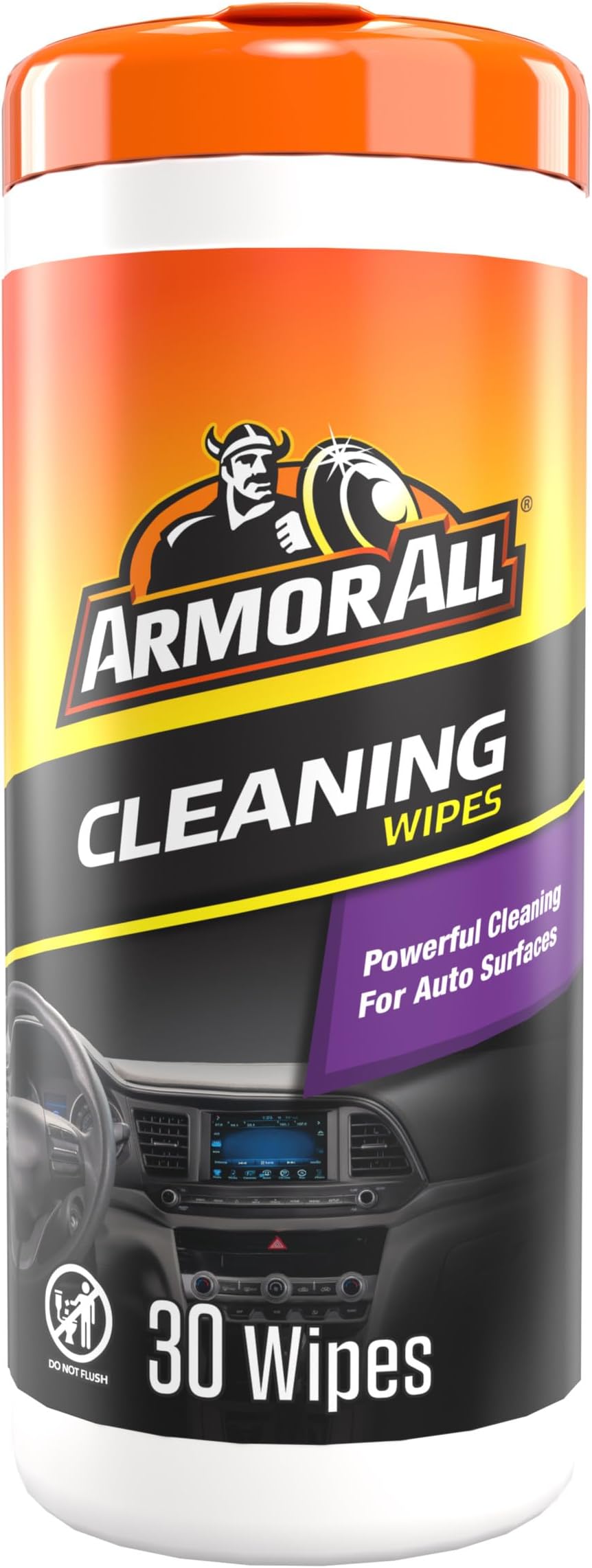 Armor All 17497C 30 Count Cleaning Wipes (25Ct + 20%)