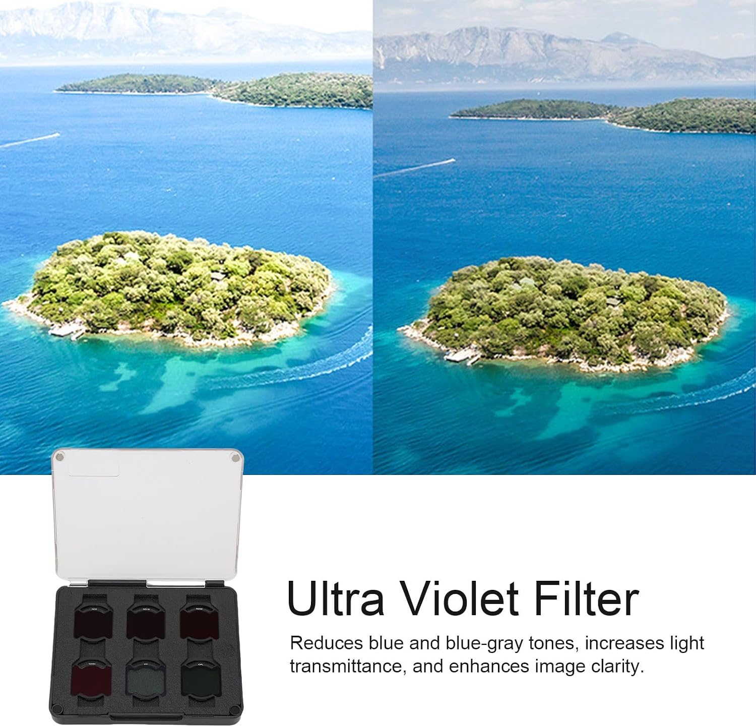 ND CPL Filters Set for O4 Air Unit Pro ND8 ND16 ND32 ND64 Drone Lens Filters Ultra Violet Filter HD Optical Glass Aluminum Alloy Frame