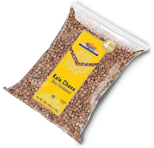 Miniatura 7 de Rani Kala Chana (garbanzos Desi Chana con piel) 64 oz (4 libras) 4.0 lbs a granel  Todo natural  Apto para gluten  Sin OMG  Kosher  Vegano  Origen