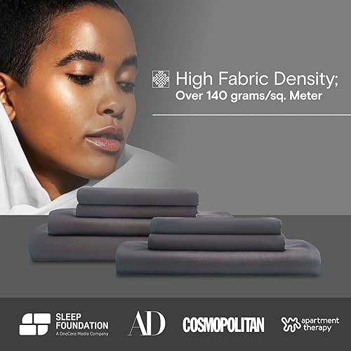 Miniatura 5 de DOZ by SIJO Juego de sábanas de bambú 100% orgánico, suave como la mantequilla, refrescante para personas que duermen con calor, sedoso y