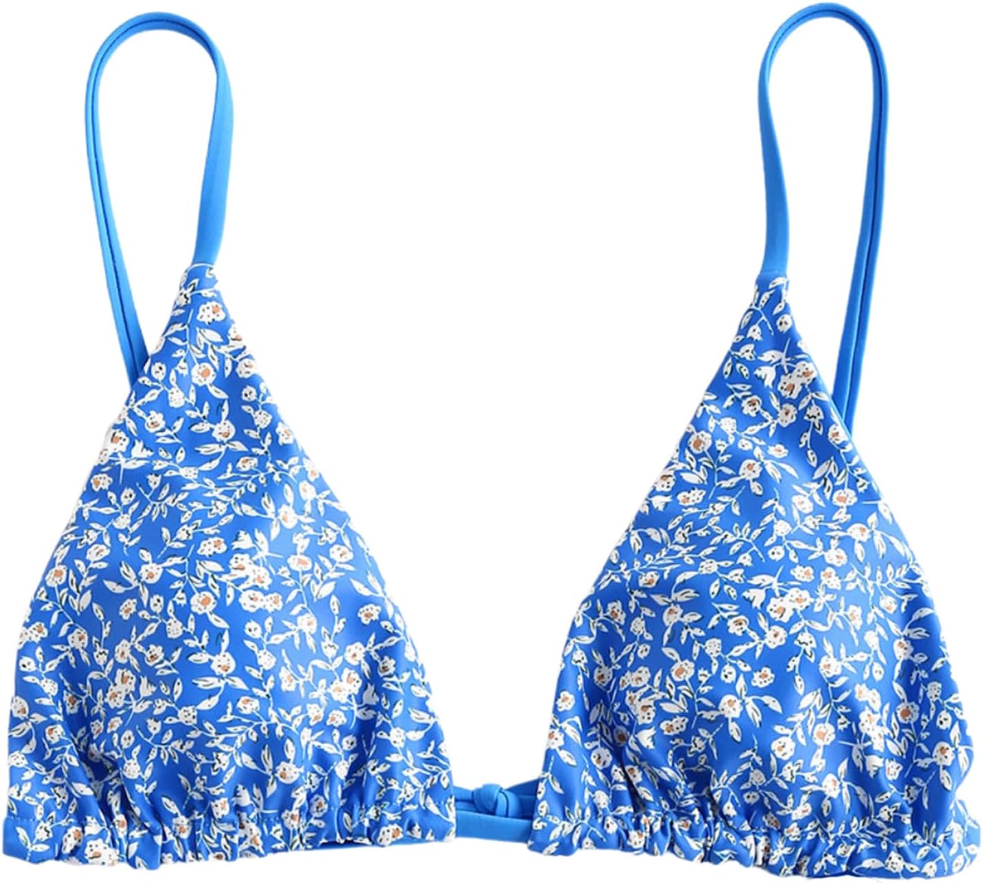 ZAFUL Women's Triangle Bikini Top String Push Up Padded Sexy Swimsuit Bathing Suits Top