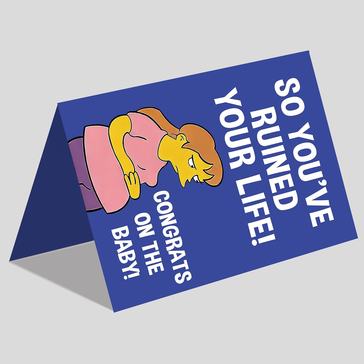 IDU Funny New Baby Card,Baby Shower Card,Pregnancy Encouragement Cards,Newborn Congratulations Cards Gifts for Expecting Mom Parents Friend Sister Daughter image 5