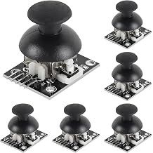 6pcs Dual-axis XY Joystick Module PS2 Game Joystick Control Lever Sensor Game Controller Sensor Board Module KY-023 for Arduino Raspberry
