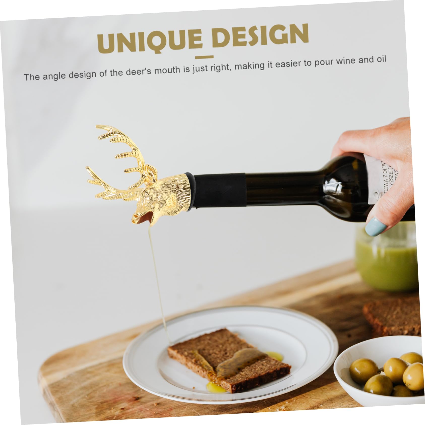 BESTYASH 6 Piezas Tapón para Vino con Vertedor Forma de Sellado para Conservar Accesorio Decorativo para Fiestas y Reuniones