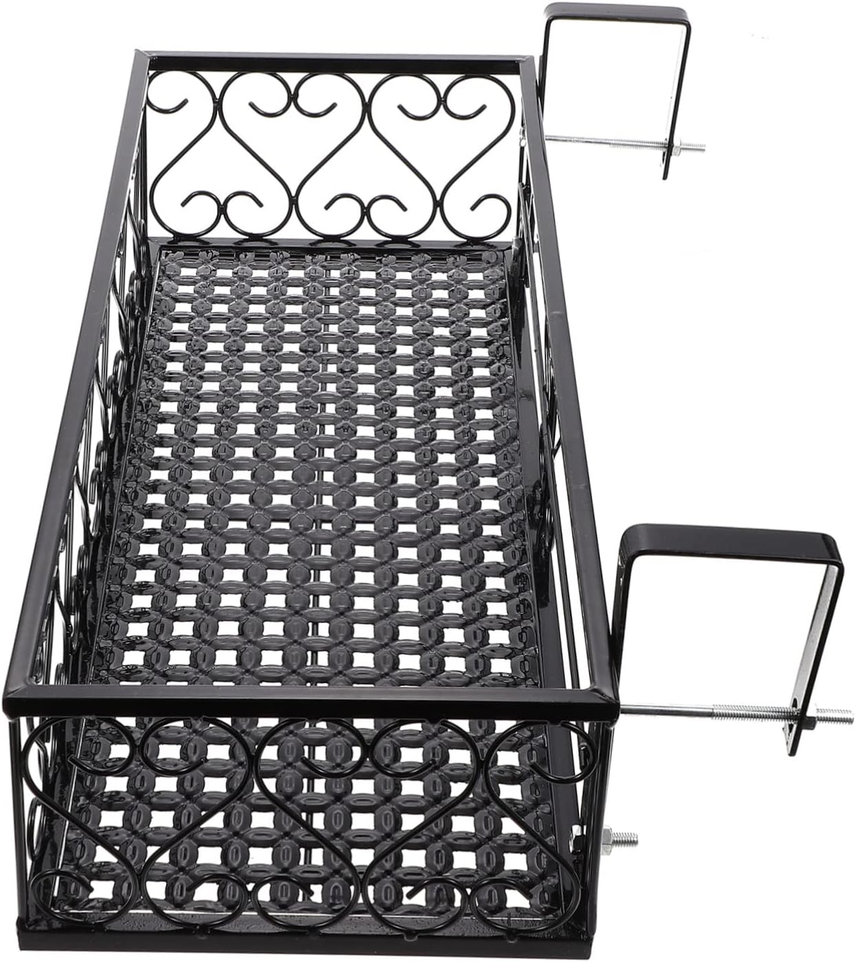 Abaodam 1Pc Hanging Flowerpot Rack Stylish Fence Holder for Vertical Gardening Easy Installation Railing for Home Bar and Office Decor