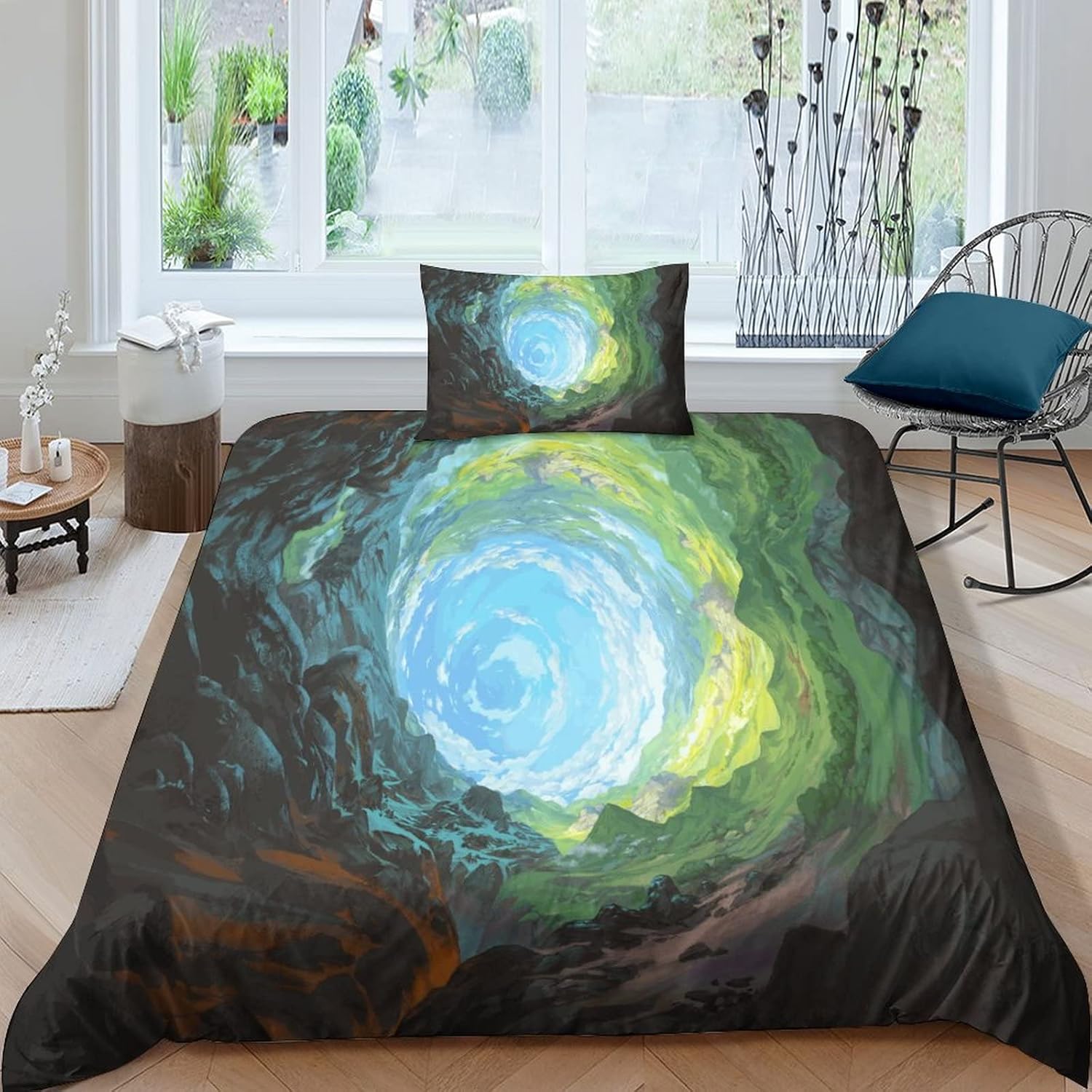 Landscapes Duvet Cover Set Boys Children's Bedroom Bedding Set 3D Bed