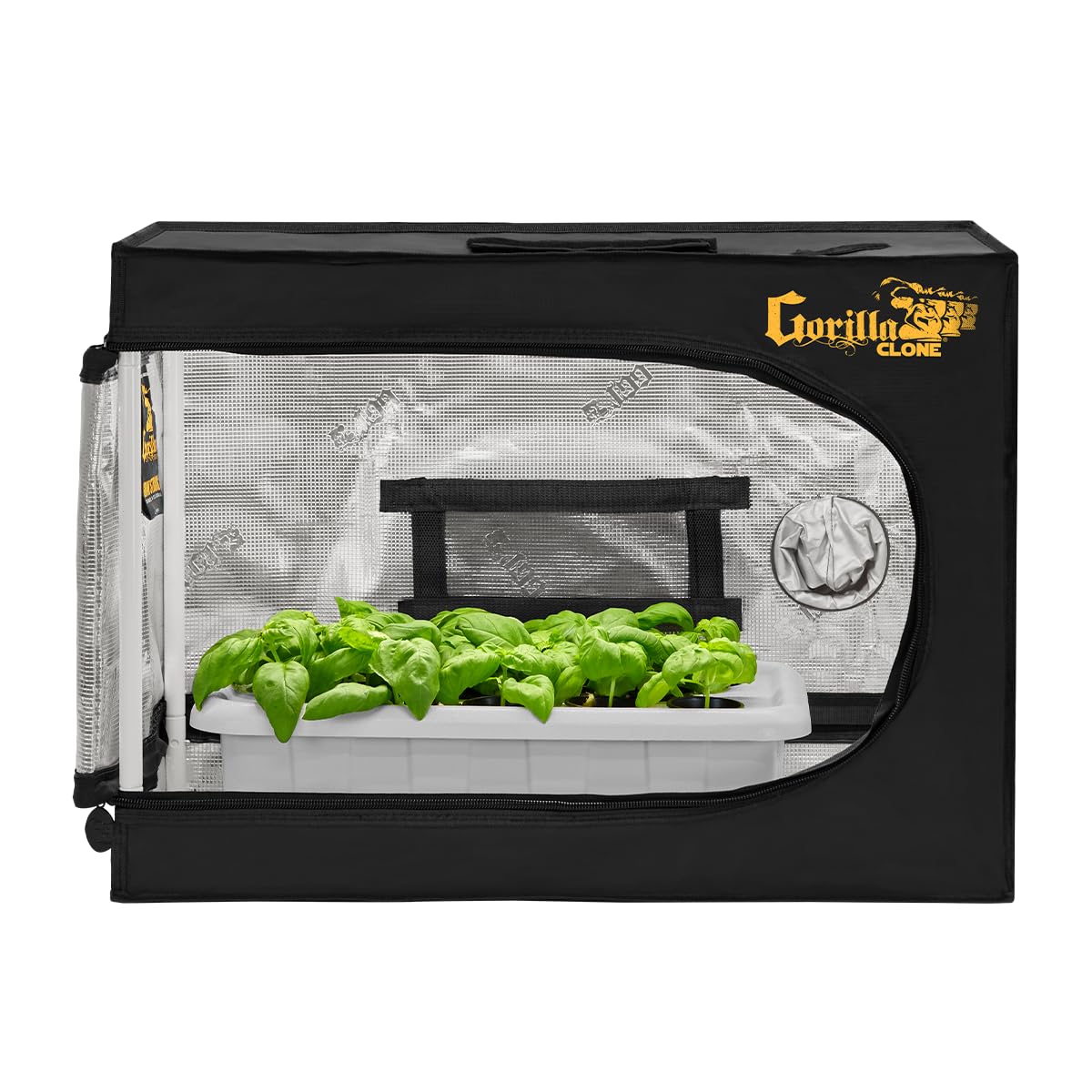 Gorilla Clone Tent Complete Reflective Hydroponic Grow Tent for Seedlings and Cloning Plants with Windows Double-Cinching Ducts and