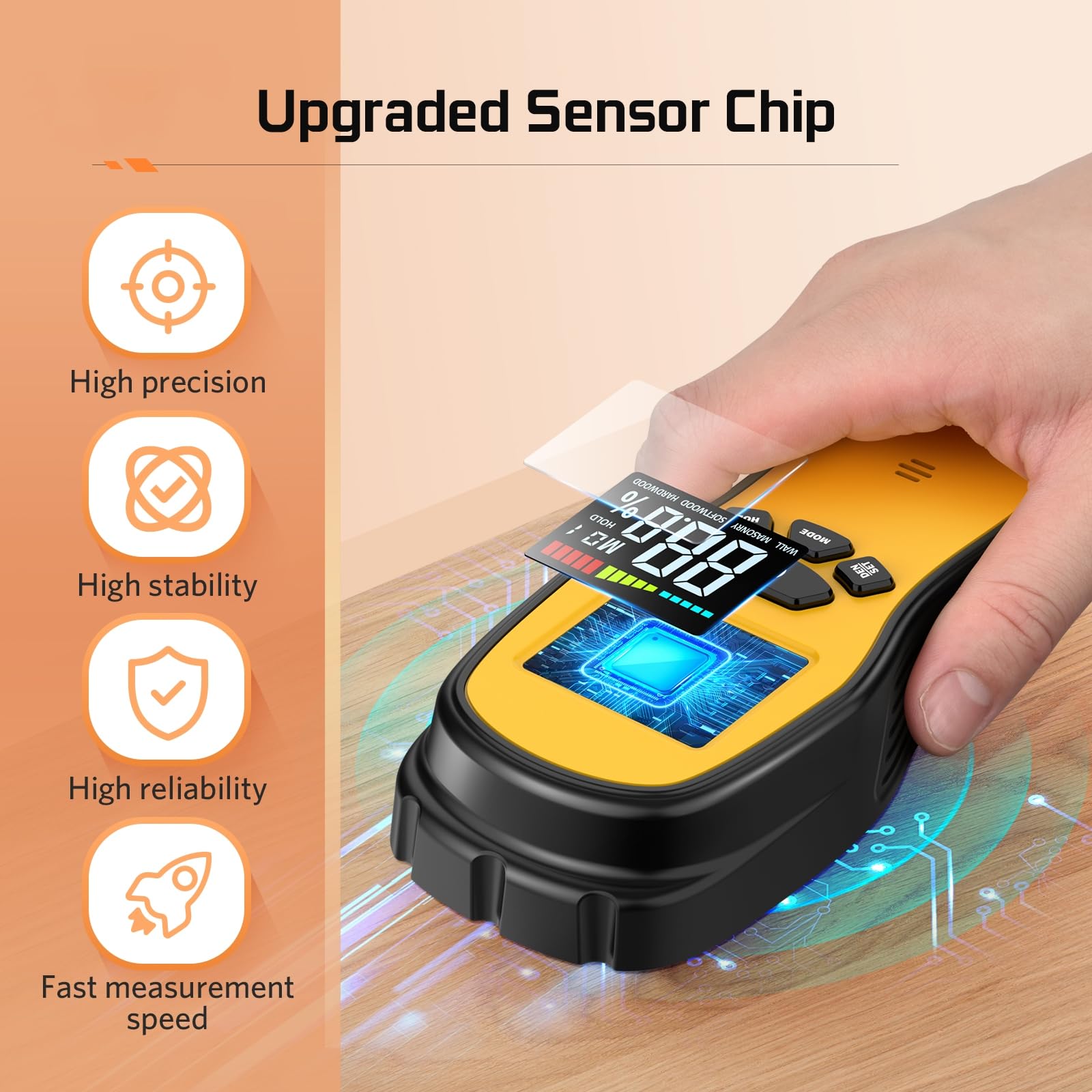 Digital Wood Moisture Meter - Accurate Readings -2
