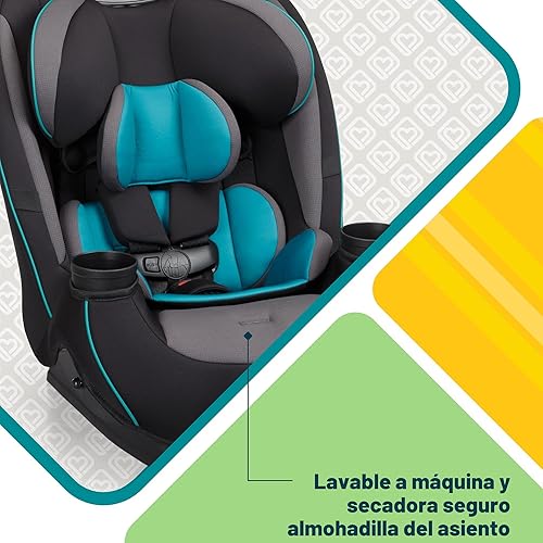 Miniatura 4 de Safety 1st Grow and Go Asiento de coche convertible todo en uno delgado, orientado hacia atrás, de 2.3-18 kg, orientado hacia adelante (14–29 kg)