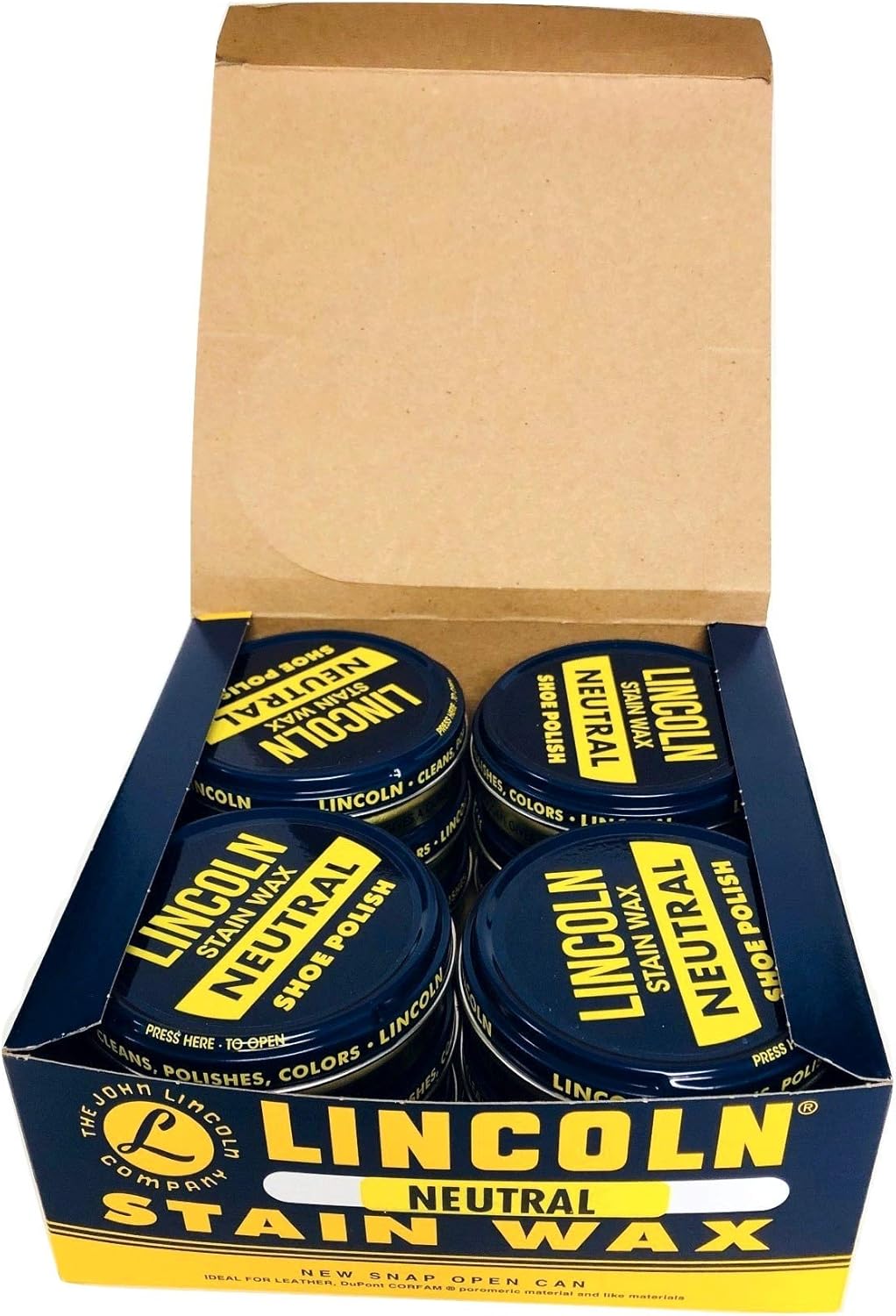 Lincoln Stain Wax, 12-3.5 oz cans (Neutral)